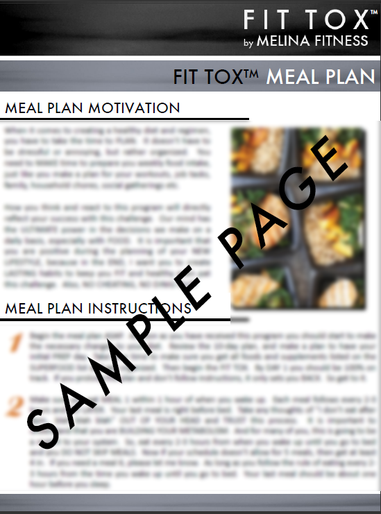 Sample Page for Fit Tox 3 MelinaFitness by Melina Vlahos Christidis